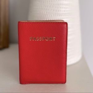 JCREW Passport Holder - Red